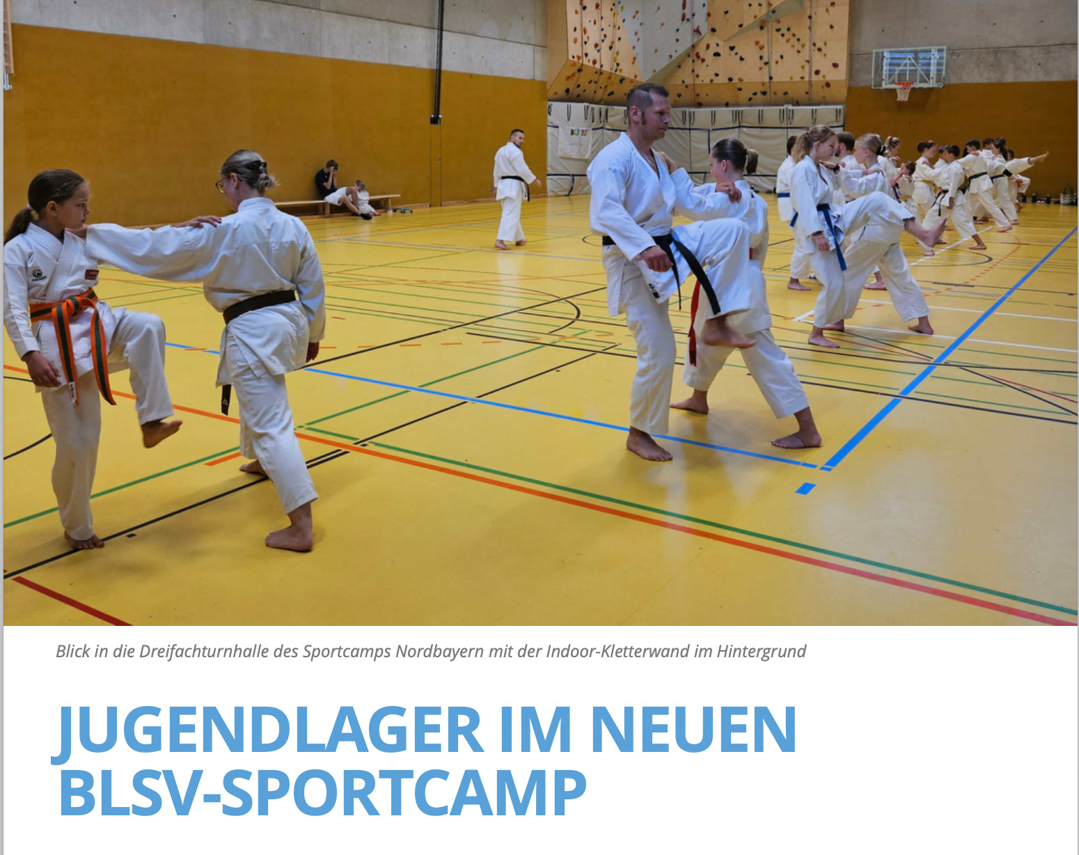 Karatejugendlager im Bayernsport