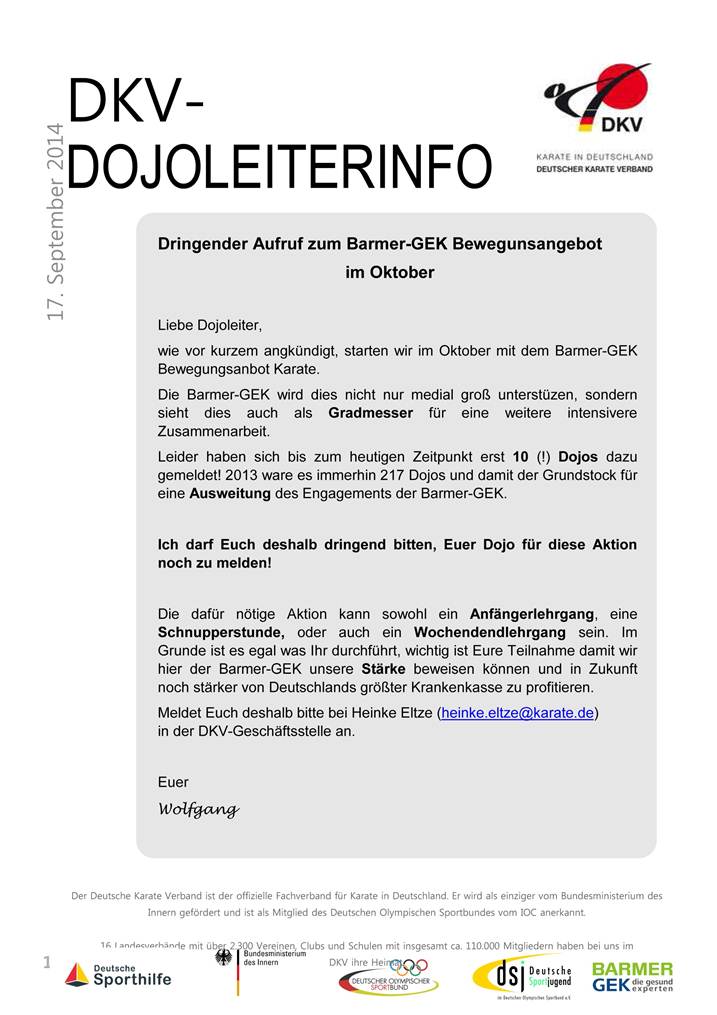 Dojoleiter-Info-Barmer